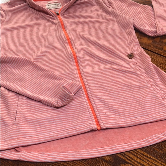 Burton Zip up- stripped pink-medium - Picture 3 of 3